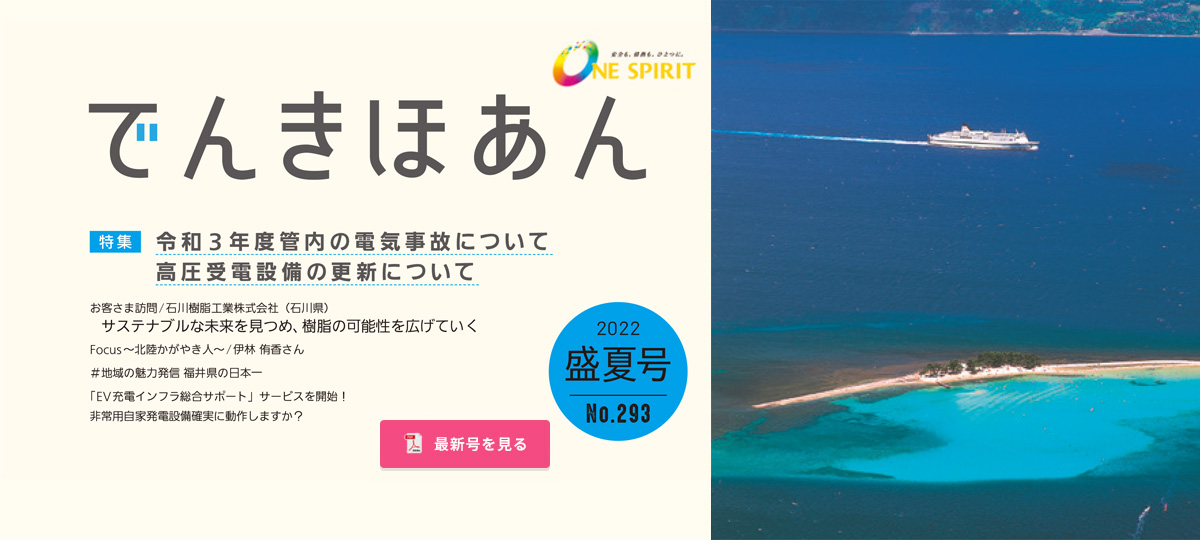 でんきほあん 2022 盛夏号 No.293　最新号を見る